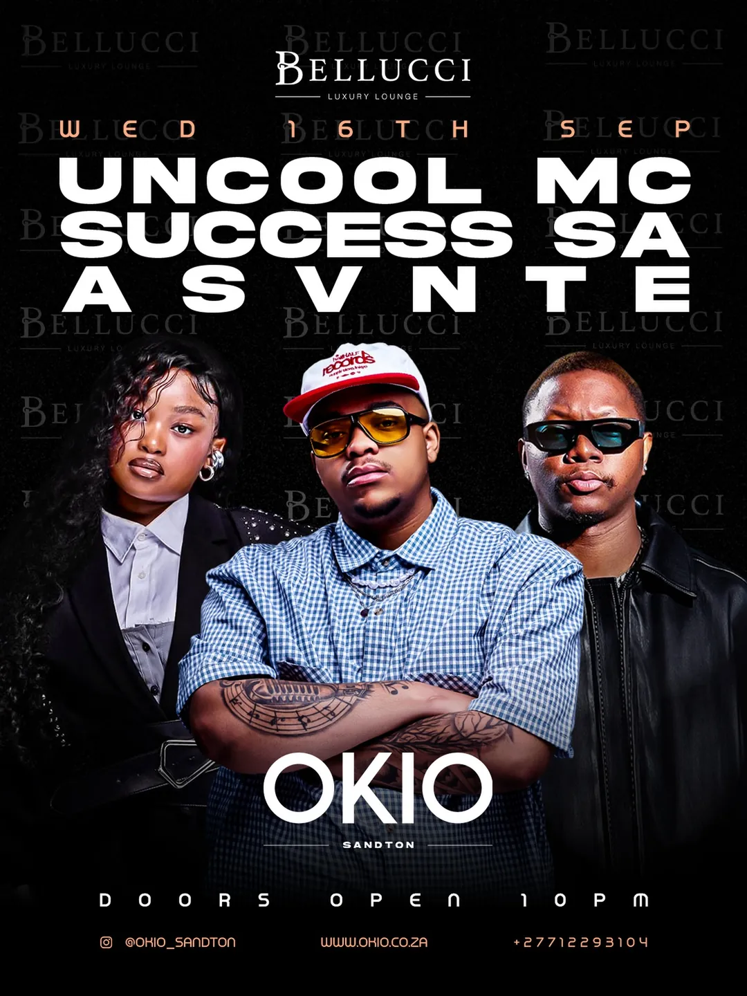 Poster: Uncool MC, Success SA, Asvnte, Wednesday 16 September
